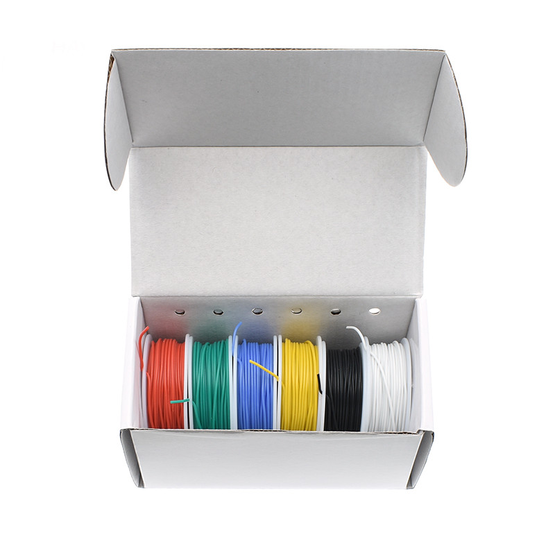 FlyFishRC 6 Color 28AWG Hook-Up Wire Kit Bundle